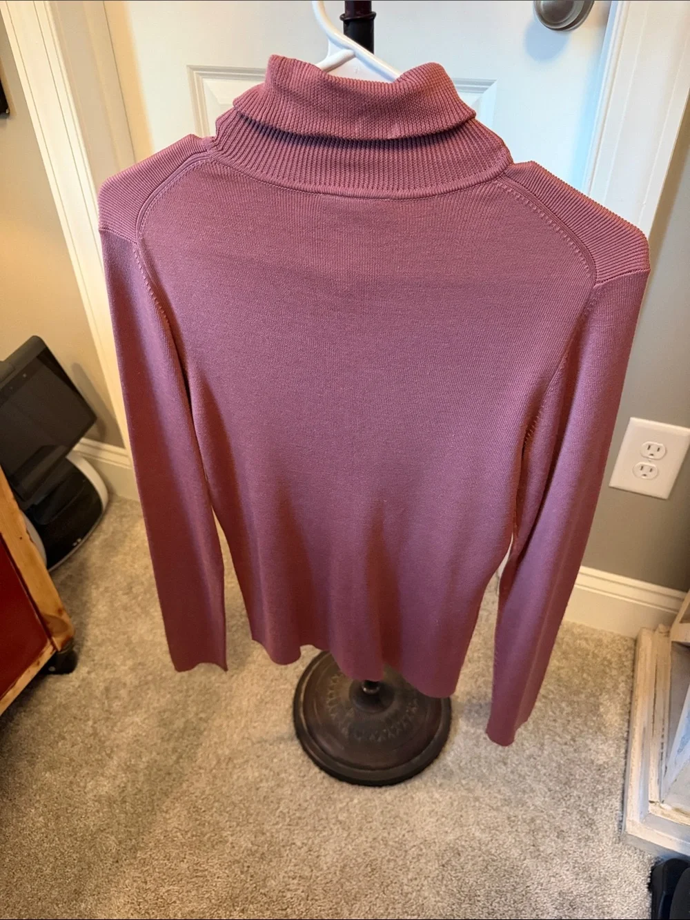 Ann Taylor Mauve Turtleneck Sweater - Picture 2 of 3